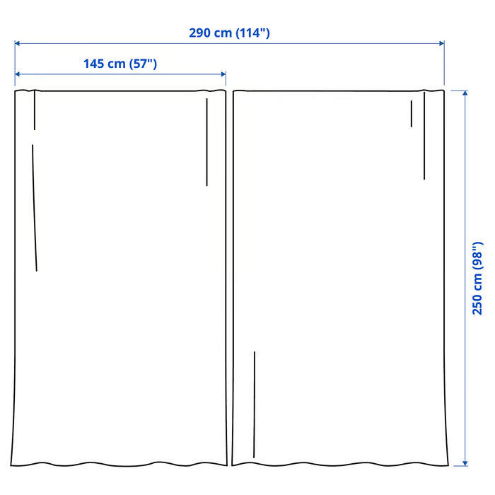 IKEA SILVERLÖNN Sheer Curtains — 1 Pair, White | Soft Light & Privacy