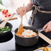 IKEA SJÖKEX 2-piece birch spoon and spatula set overhead flat lay view