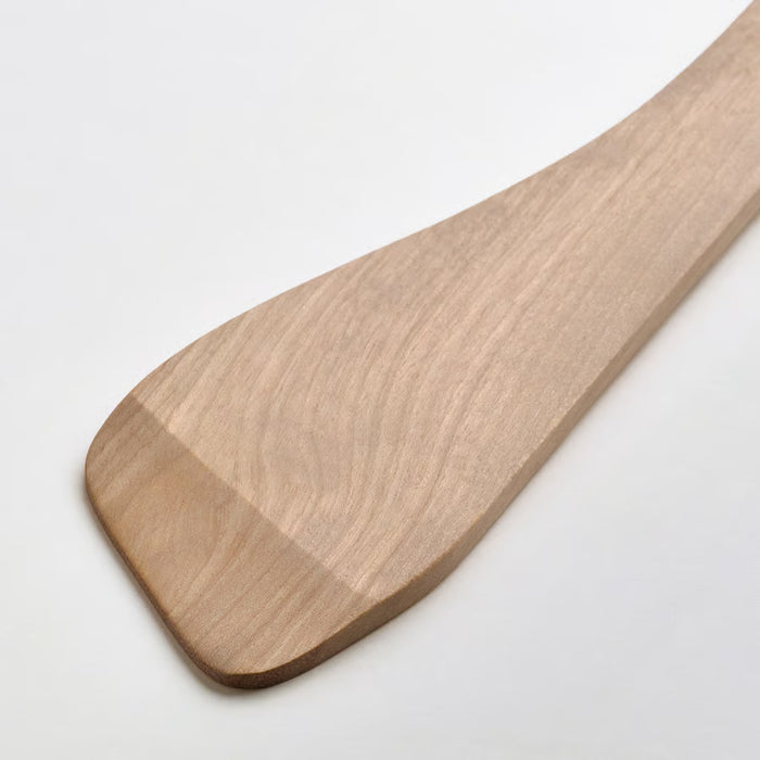  IKEA SJÖKEX birch spoon close-up showing rounded bowl shape and smooth finish