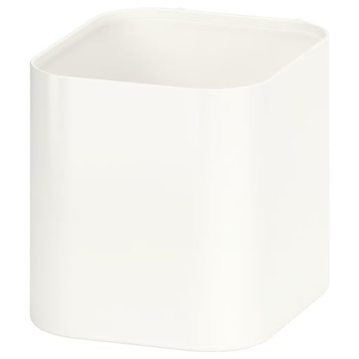 IKEA SKÅDIS white container front view attached to pegboard holding pens #40320797
