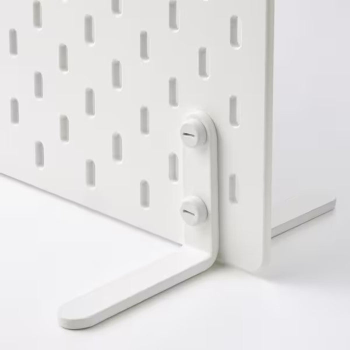 IKEA SKÅDIS Freestanding peg board, white, 56x37 cm (22x14 ½ ")