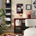  IKEA SKÅDIS double-sided pegboard installed in home office with accessories and hooks