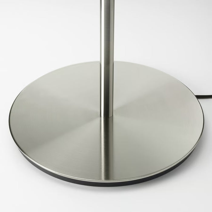 IKEA SKAFTET Table Lamp Base — Nickel-Plated, 38cm | Modern Customisable Desk Lamp with lampshade