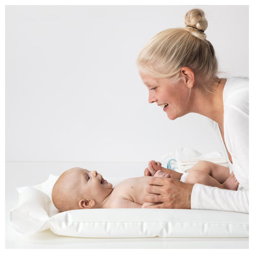 IKEA SKÖTSAM babycare mat in use for comfortable baby diaper changing