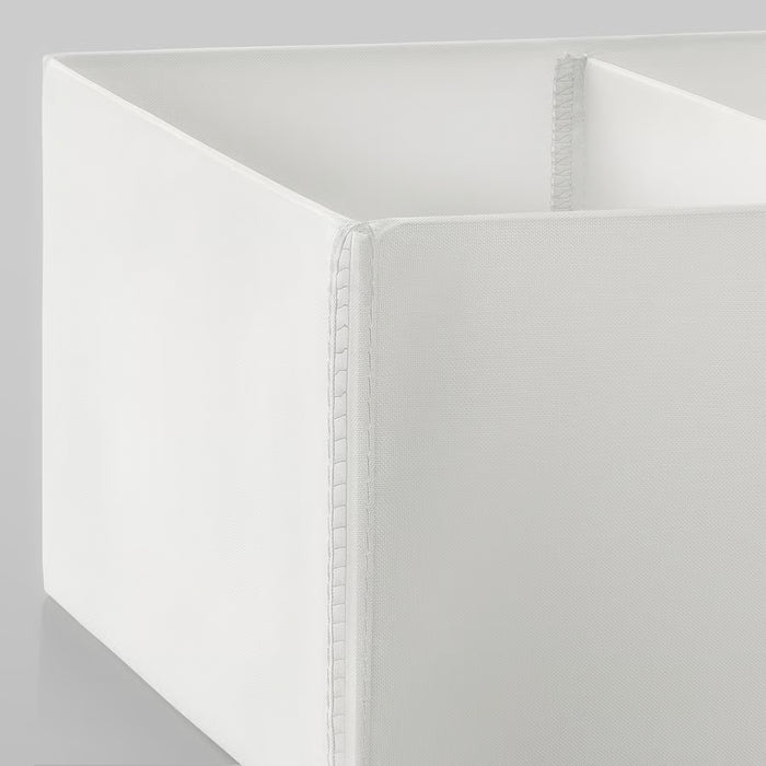 IKEA SKUBB white storage boxes set of 3 shown together