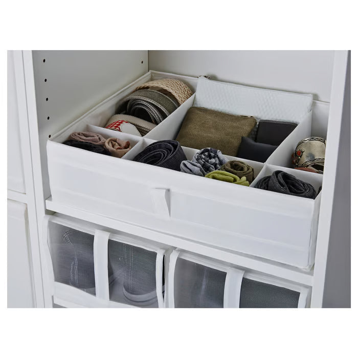 IKEA SKUBB Box with Compartments — White, 44x34x11 cm | Drawer & Wardrobe Organiser