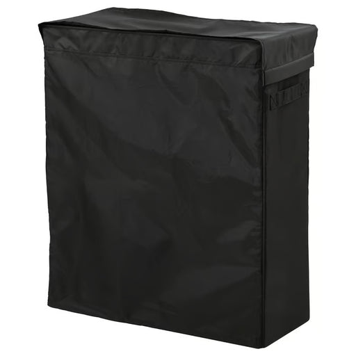 IKEA SKUBB black laundry bag with stand upright rectangular shape slim design for narrow spaces #50224045