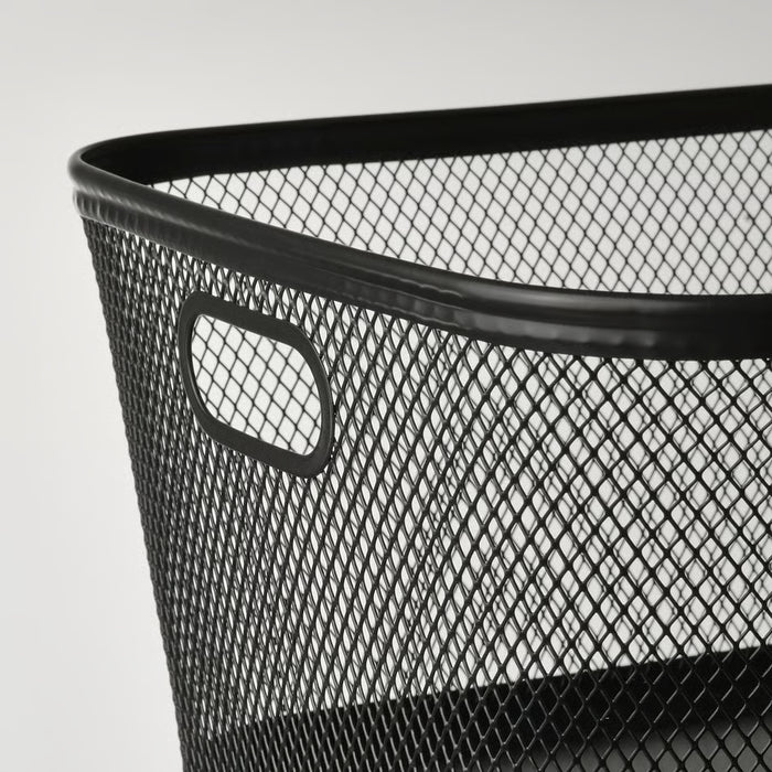 IKEA SLÅTTERÄNG anthracite storage basket 25x32x15 cm home organising view