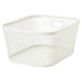 IKEA SLÅTTERÄNG off-white metal mesh storage basket with side handles #90625809