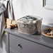 IKEA SLÅTTERÄNG off-white metal mesh storage basket