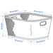 IKEA SLÅTTERÄNG off-white mesh basket in home setting