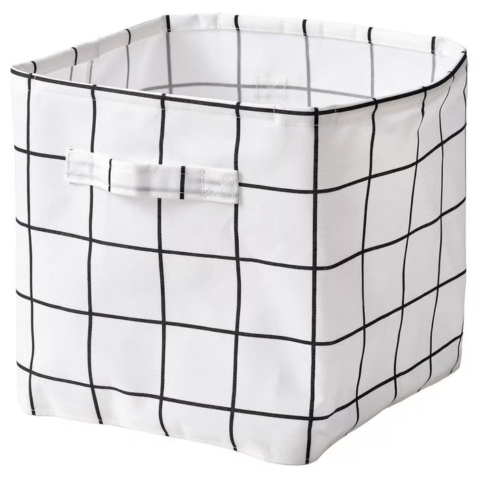 IKEA SLÄTTERVALL soft textile storage basket 32x35x32cm front view #50612427
