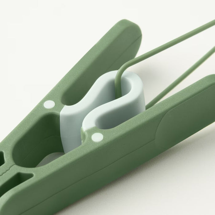 IKEA SLIBB Hanging clothes peg, green (8 PACK)