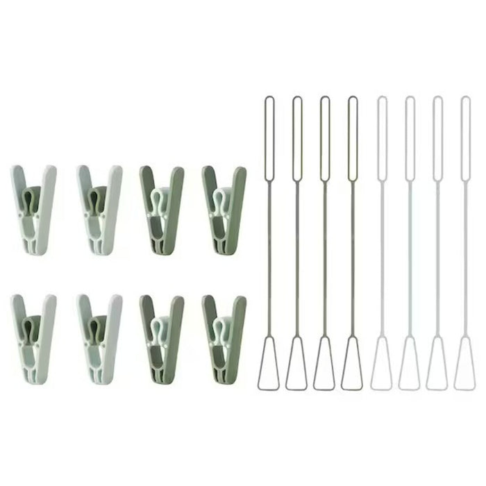 IKEA SLIBB Hanging clothes peg, green (8 PACK)