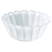 IKEA SMÅNÄCKROS white petal-shaped glass decorative bowl 15cm, front view #40638159
