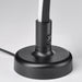 IKEA SMÅSNÖRE black lamp base with white flexible neck and on/off switch, light grey background
