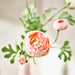 IKEA SMYCKA artificial pink ranunculus flower close-up petal detail