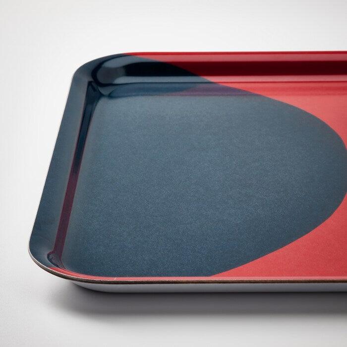 IKEA SNÖKRABBA Tray, patterned/multicolour, 33x33 cm (13x13 ")