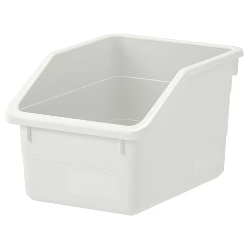 IKEA SOCKERBIT white storage box, rectangular, two labelling sides, recycled polypropylene #70316181