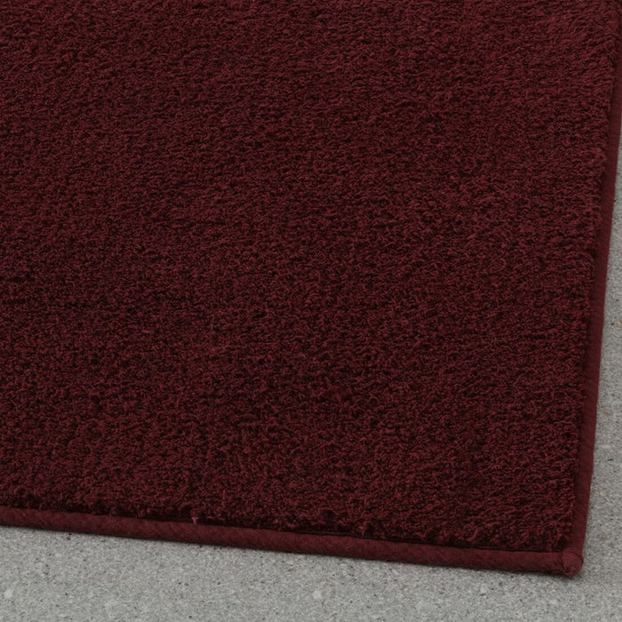 IKEA SÖDERSJÖN bath mat, deep red, soft and absorbent design