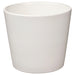 IKEA SOJABÖNA white earthenware plant pot 9cm simple round design front view #00533593