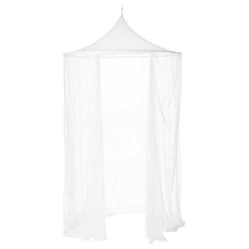 IKEA SOLIG white hanging net canopy, conical mesh design for a cosy relaxing space #60184831