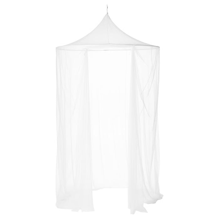 IKEA SOLIG white hanging net canopy, conical mesh design for a cosy relaxing space #60184831