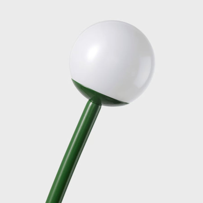 IKEA SOLVINDEN solar lamps illuminating indoor garden ferns near table with fruits