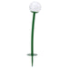 IKEA SOLVINDEN LED solar-powered ground stick dark green with white globe shade #90619200