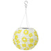 Eco-friendly yellow flower solar-powered LED lamp from IKEA SOLVINDEN