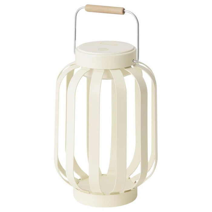 IKEA SOMMARLÅNKE LED Decorative Table Lamp, Beige Stripe, 17 cm