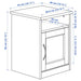 Traditional style SONGESAND nightstand by IKEA with compact 42x40 cm dimensions