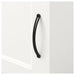 Top-down view of SONGESAND bedside table surface and drawer handle details