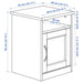 Traditional style SONGESAND nightstand by IKEA with compact 42x40 cm dimensions