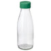 IKEA SPARTANSK clear glass water bottle green lid for daily travel #70517957