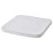 IKEA STAGGSTARR chair pad light grey 36x36cm square textured top fabric flat lay #60508722