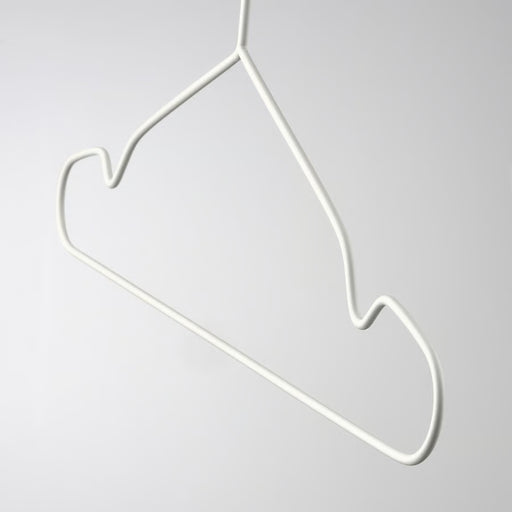  IKEA STAJLIG white metal hanger close-up smooth curves powder-coated steel indoor outdoor