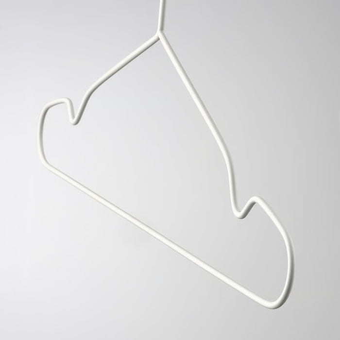  IKEA STAJLIG white metal hanger close-up smooth curves powder-coated steel indoor outdoor
