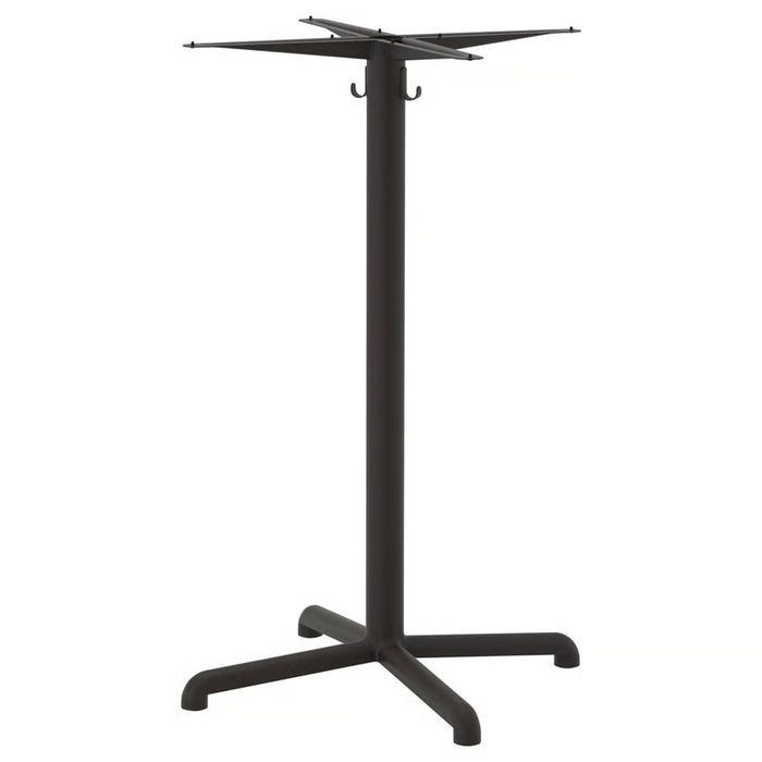 IKEA STENSELE Star Base – Anthracite, 103 cm (40 1/2 inches). A sturdy, four-legged metal base with a sleek, modern design, providing strong support for various tabletop sizes and shapes. Ideal for home, office, or bar-height tables-30413018