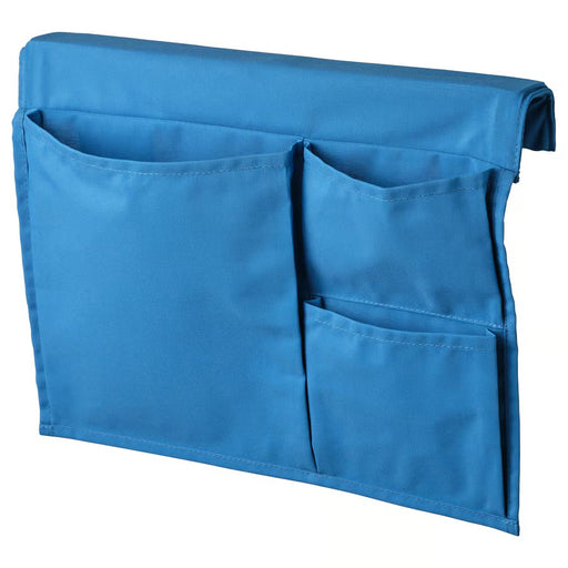 IKEA STICKAT bed pocket blue fabric hanging storage 39x30cm #90622962