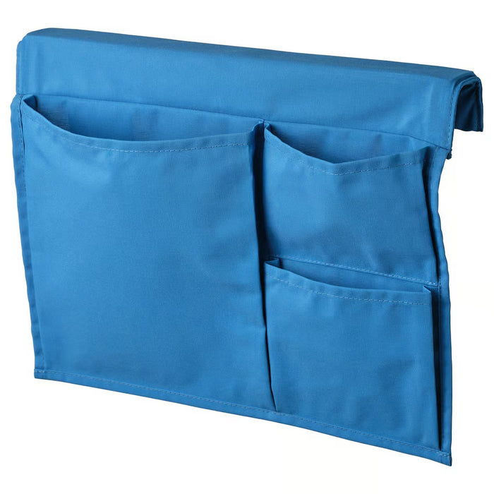 IKEA STICKAT bed pocket blue fabric hanging storage 39x30cm #90622962