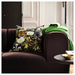 IKEA STOCKHOLM 2025 black multicolour linen cushion cover styled on light grey sofa in living room
