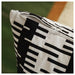 IKEA STOCKHOLM 2025 cushion cover off-white black fabric texture close-up