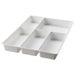 IKEA STÖDJA white cutlery tray six compartments for MAXIMERA 40cm kitchen drawer top view #30177224