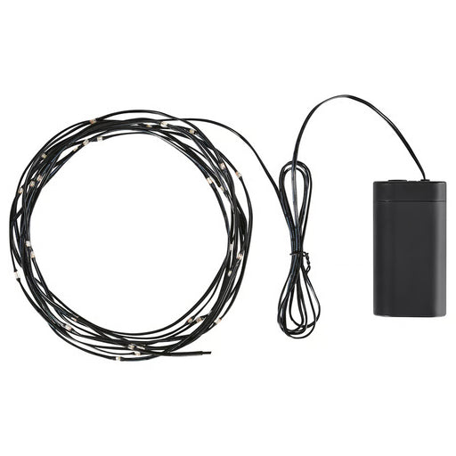IKEA STRÅLA LED lighting chain black 40 lights battery-operated indoor outdoor #10599079