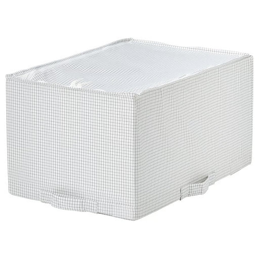  IKEA STUK storage case white/black 34x51x28cm fabric wardrobe organiser #00621537