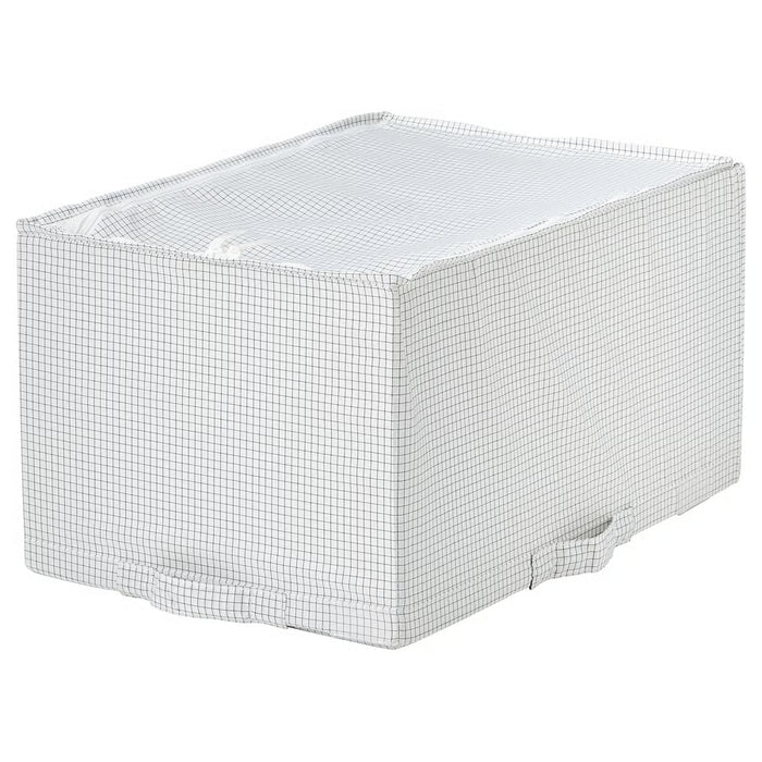 IKEA STUK storage case white/black 34x51x28cm fabric wardrobe organiser #00621537