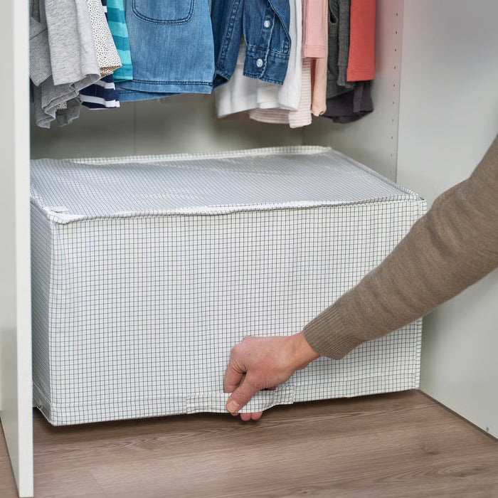 IKEA STUK storage case white/black 34x51x28cm shown from front angle
