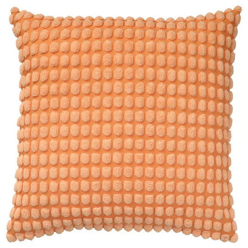 IKEA SVARTPOPPEL cushion cover light orange 50x50 cm soft textured pattern recycled polyester #90610742
