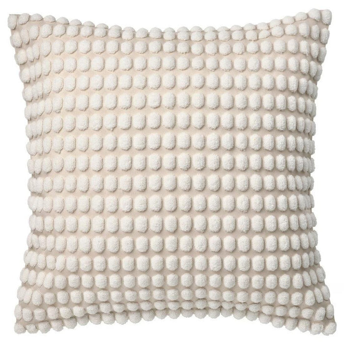 Ikea FIALISA Cushion pad, White, 50x50 cm with Cushion Cover, Off-White, 50x50 cm (20x20)